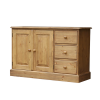Woodpecker Cottage Low Cupboard with 3 End Drws